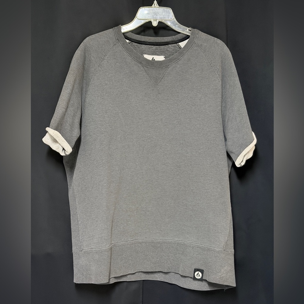 American Giant Heather Gray Crewneck Oversized  Tee (Size: Large)